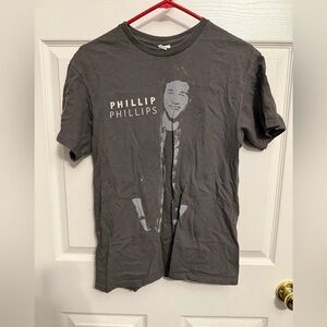 Phillip Phillips Gray Concert T-Shirt